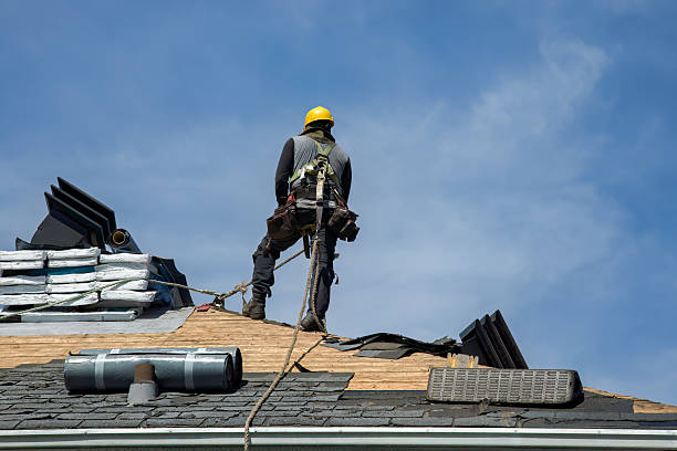 Professional Gutter Installation technician working in Rosebud, MT